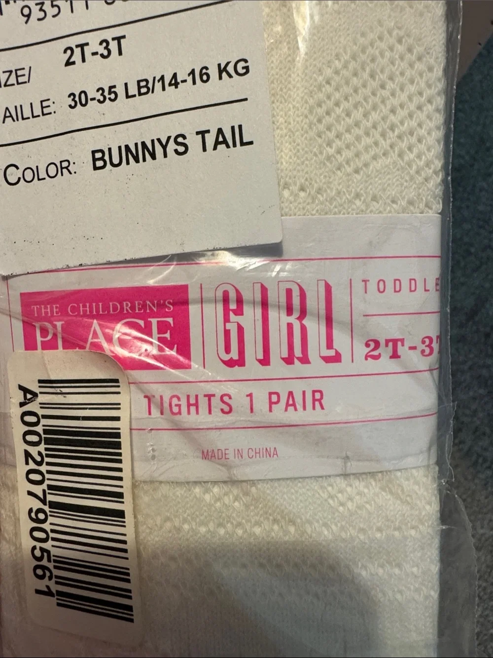 White Tights 2T-3T